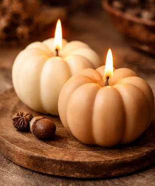Pumpkin candles