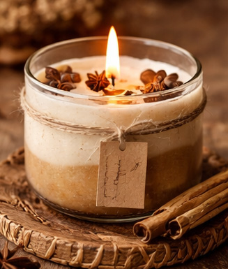 Warm Vanilla Woods Candle